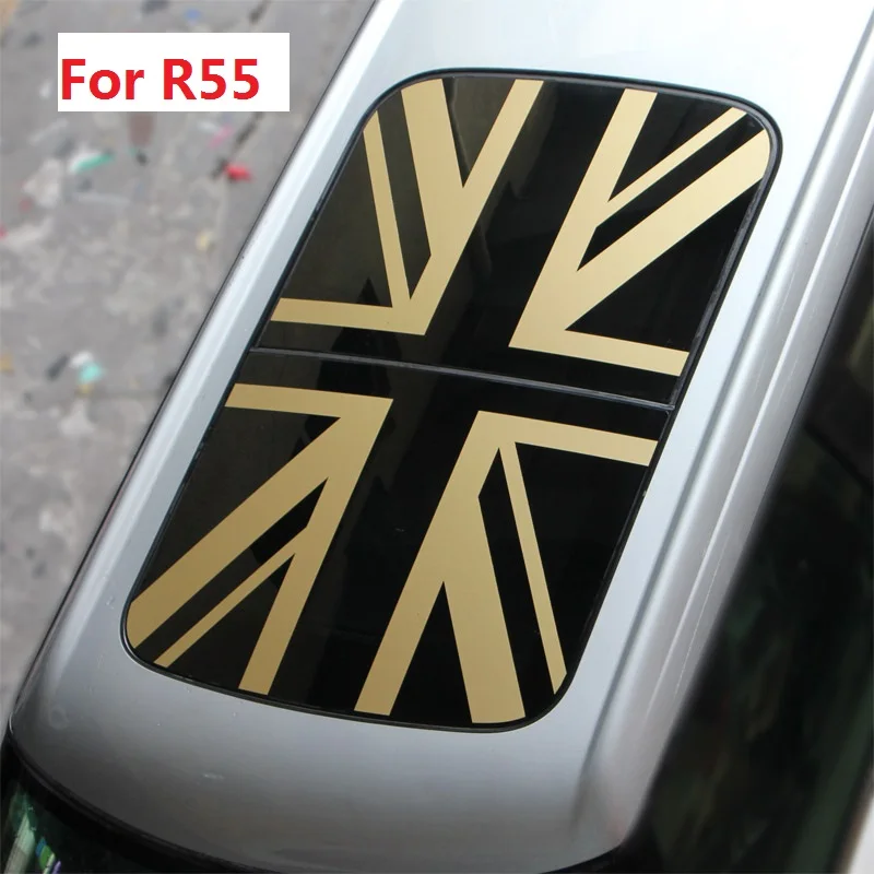 Юнион Джек автомобиль люк на крышу наклейка для Mini Cooper One земляк Clubman F54 F55 F56 F60 R55 R56 R60 R61 Стайлинг - Название цвета: R55