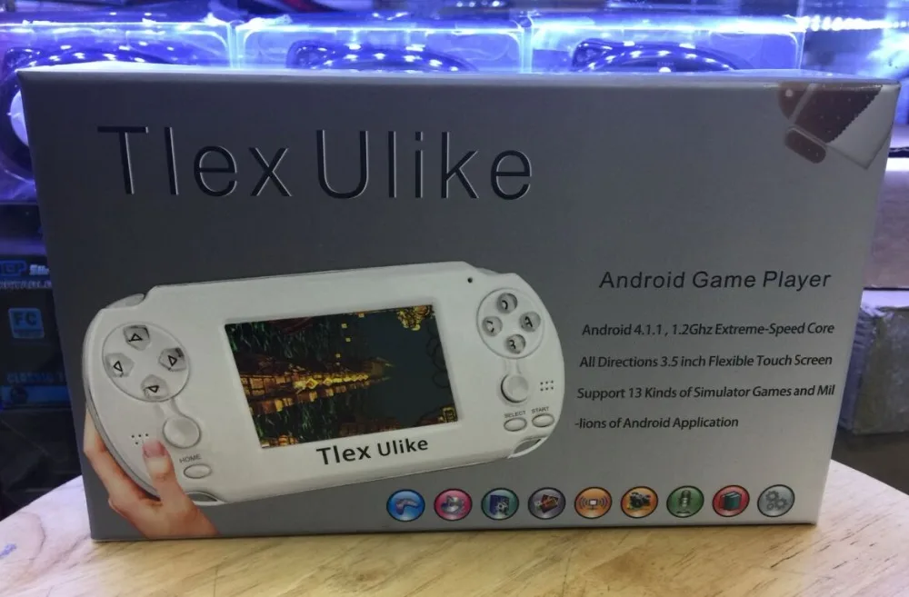 Новая портативная игровая консоль Tlex Ulike Android с памятью 4 Гб + Bluetooth Wifi HDMI видео