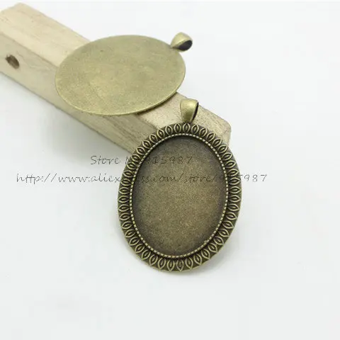 

Sweet Bell 6pcs/lot Antique Bronze Metal Cameo 40*59mm(Fit 30*40mm dia)Oval Cabochon Pendant Setting Jewelry Blank Charms 6D1060