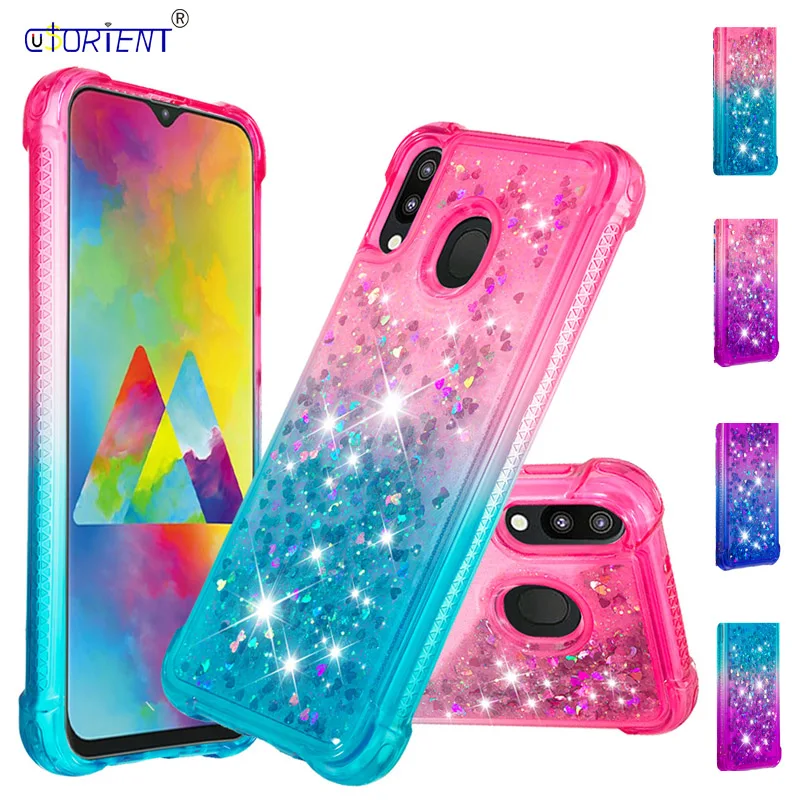 Блестящий чехол для Samsung Galaxy M20 M 20 2019 M205 SM-M205FN SM-M205G SM-M205 SM M205FN M205G динамический