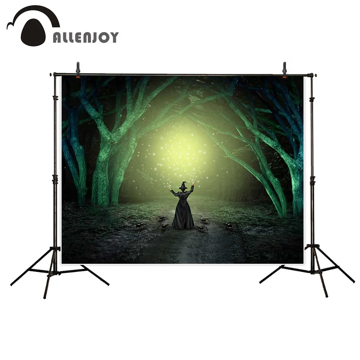 Allenjoy фотофоны Темный лес волшебный паук Хэллоуин фон фотостудия новорожденный