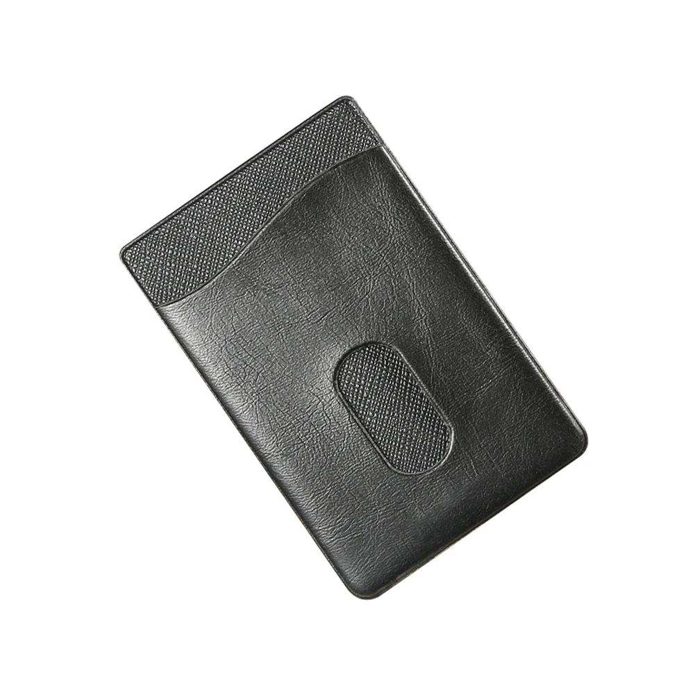 Однотонный Футляр для карт Гибкая монета хранения сотового телефона клей