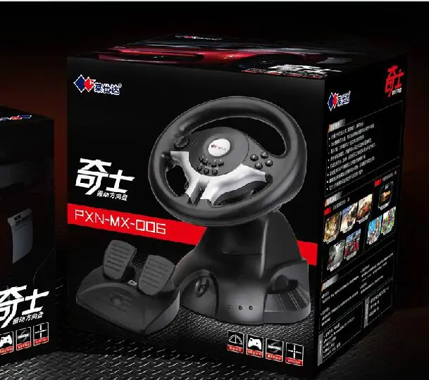 Laishida PXN-006 computer Game steering wheel simulant drive car with Pedal for win7/8 TV games | Электроника