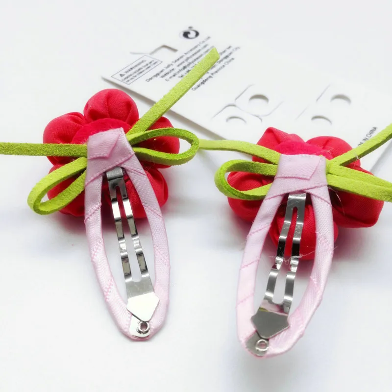 2 шт. заколки для волос с цветами и жемчужинами девочек аксессуары детей