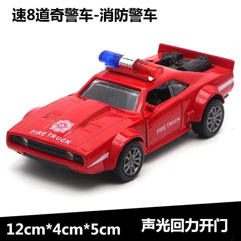 06daoqi8 119 red 1:36 Масштаб пожарная машина полицейский автомобиль металлическая машина оттяните назад литье под давлением модель игрушки автомобиль игрушки для детей hotwheeling - Цвет: 06daoqi8 119 red