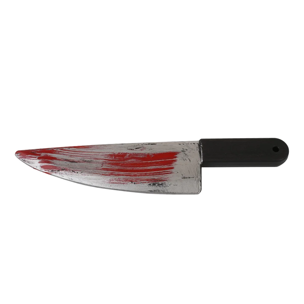Украшение на Хэллоуин пластиковый поддельный кровавый реквизит оружие нож