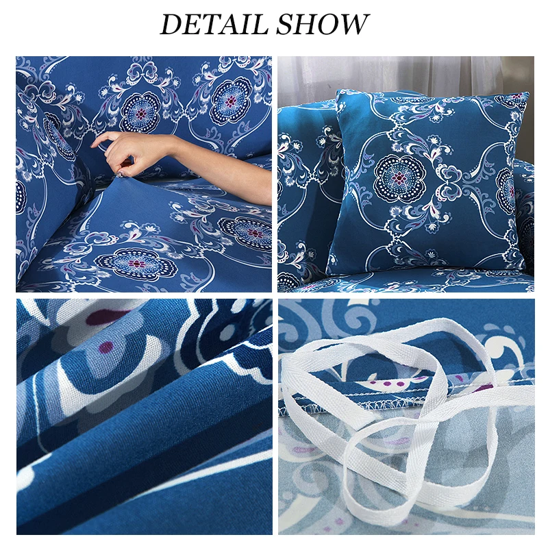 Bohemi Sofa Cover European Tight Elastic National Universal All-inclusive Stretch Couch L-style Sectional cover | Дом и сад