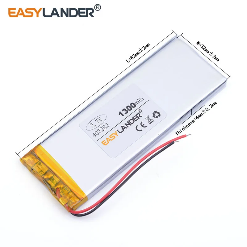 403282 1300mah 3 7 V литий полимерный аккумулятор аккумуляторная батарея для Goophone I5 Y5 V5