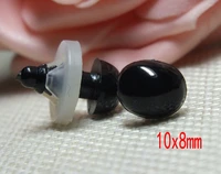 free ship50pcs black oval safety nose plastic nose with washer 10x8mm