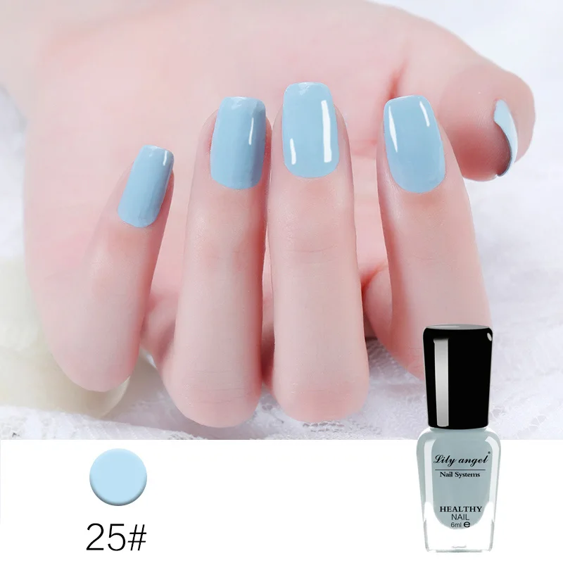 25 Lily angel 6 мл цветной водостойкий Гель-лак для ногтей, удаляющий краски на водной основе, клей для ногтей, быстросохнущие инструменты для красоты - Цвет: 25