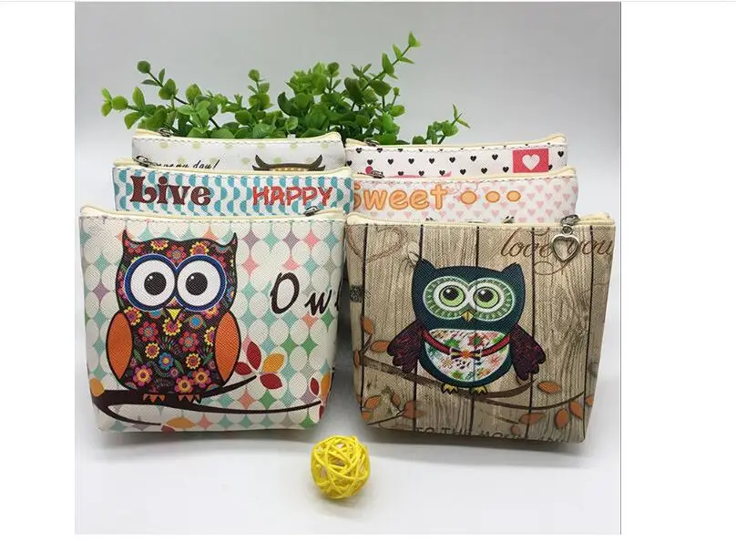 Новинка 2018 мультяшная сова сумка для монет детский PU нулевой кошелек ключей |