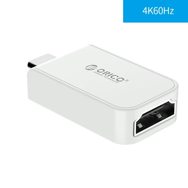 ORICO HDMI конвертеры type C USB 3,1-переходник коннектор HDMI папа-мама 4K 30Hz 60Hz для ПК HDMI мини-адаптер конвертер - Цвет: 60Hz White