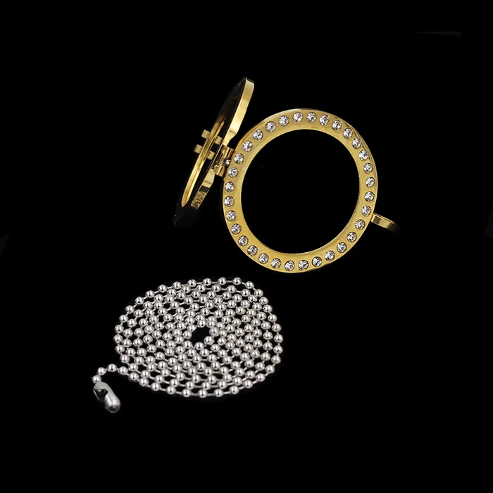 LUXUSTEEL распродажа в наличии золотой цвет плавающие медальоны из нержавеющей стали