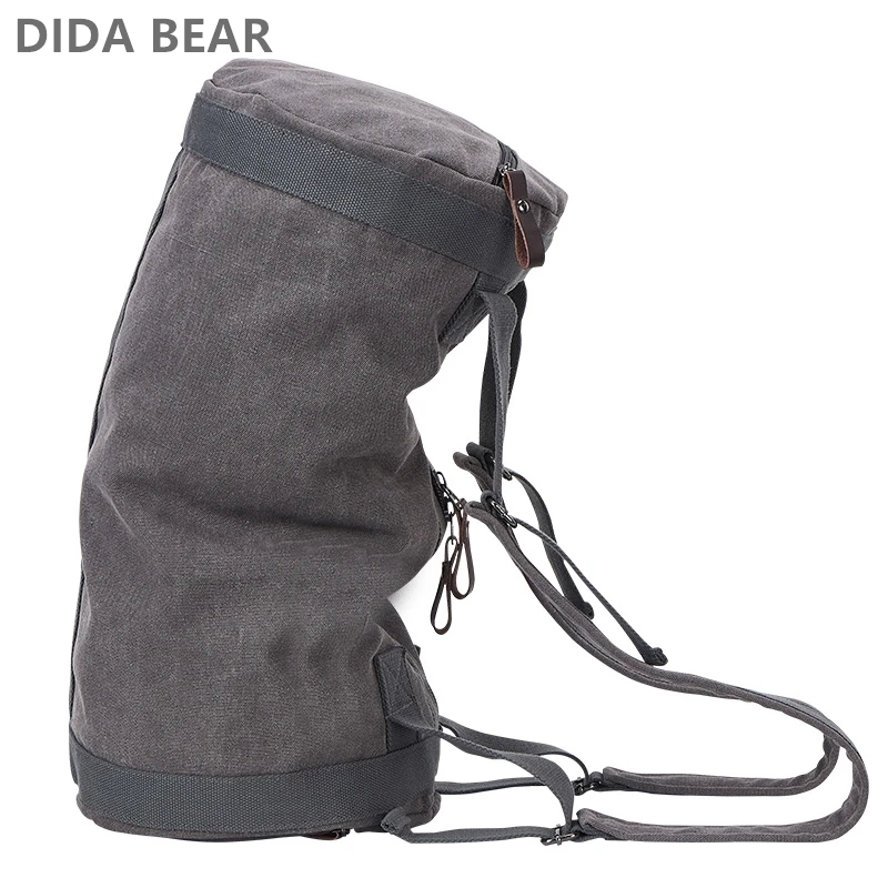 

High Quality Men Backpacks Large Capacity Travel Bag Man Mountaineering Backpack Male Waterproof Canvas Bucket Shoulder Bags