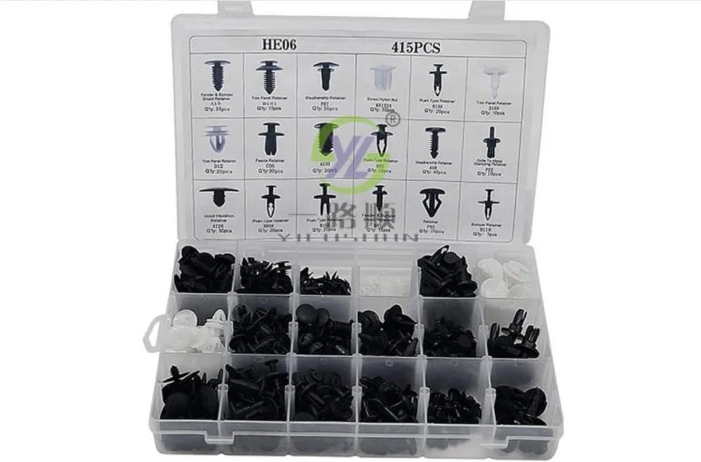 415 шт. 18 размеров автомобильные фиксаторы с заклепками |