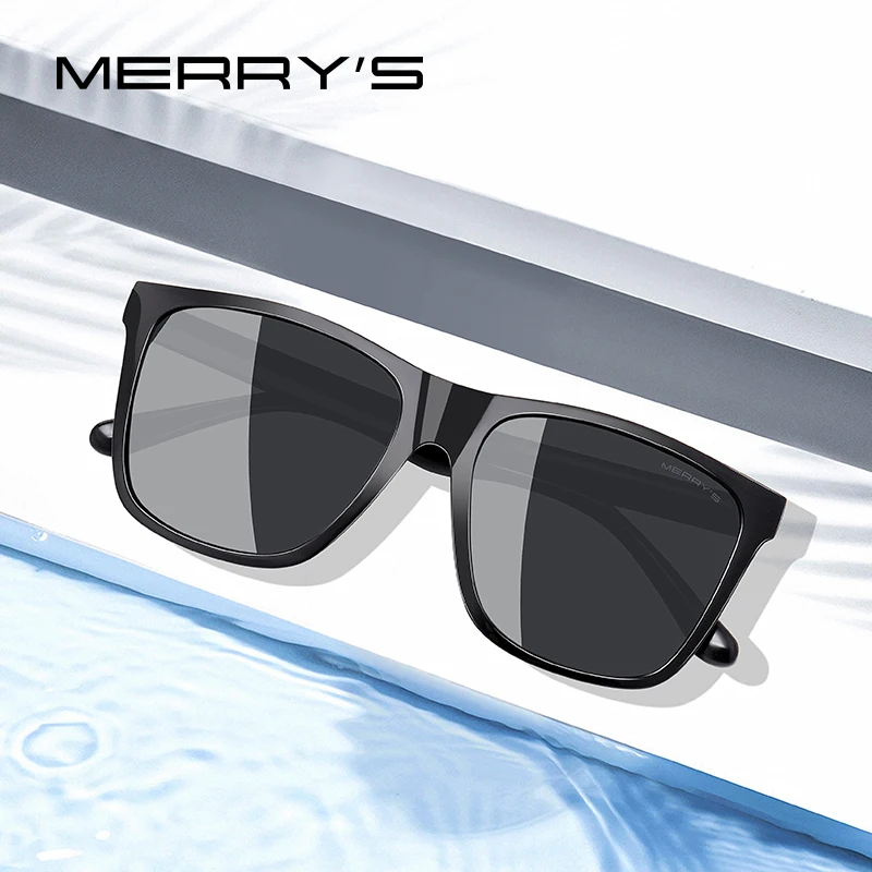 

MERRY'S Men Polarized Sunglasses Male Driving Shades Classic Sun Glasses For Men Spuare Mirror Summer UV400 Oculos S3007