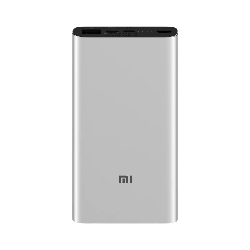 Silver Xiao mi PD power Bank 3 10000 мАч usb type C QC3.0 Быстрая зарядка mi power bank 10000 портативное зарядное устройство повербанк - Цвет: Silver