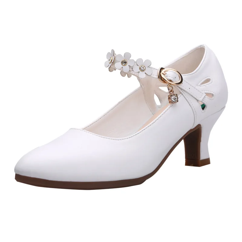 USHINE brown/black/ red/white heel 5.5cm outdoor exercise teacher dance shoes square dance shoes sneakers casual shoes for woman