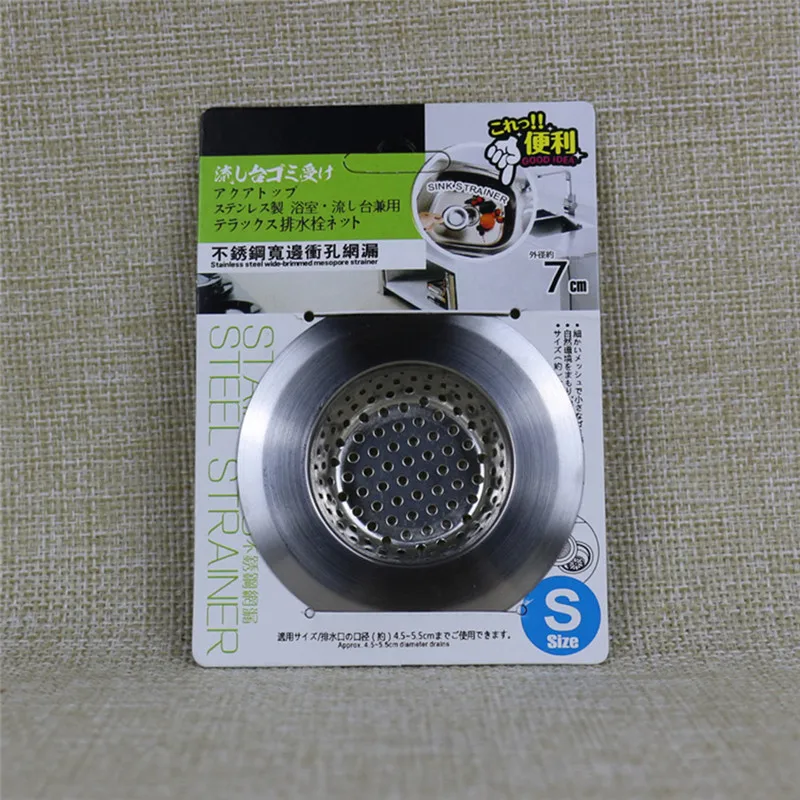 7cm/9cm/11cm Kitchen Stainless Steel Sink Filter Strainer Stopper Waste Plug Sink Filter Bathroom Basin Sink Drain Kitchen Sinks