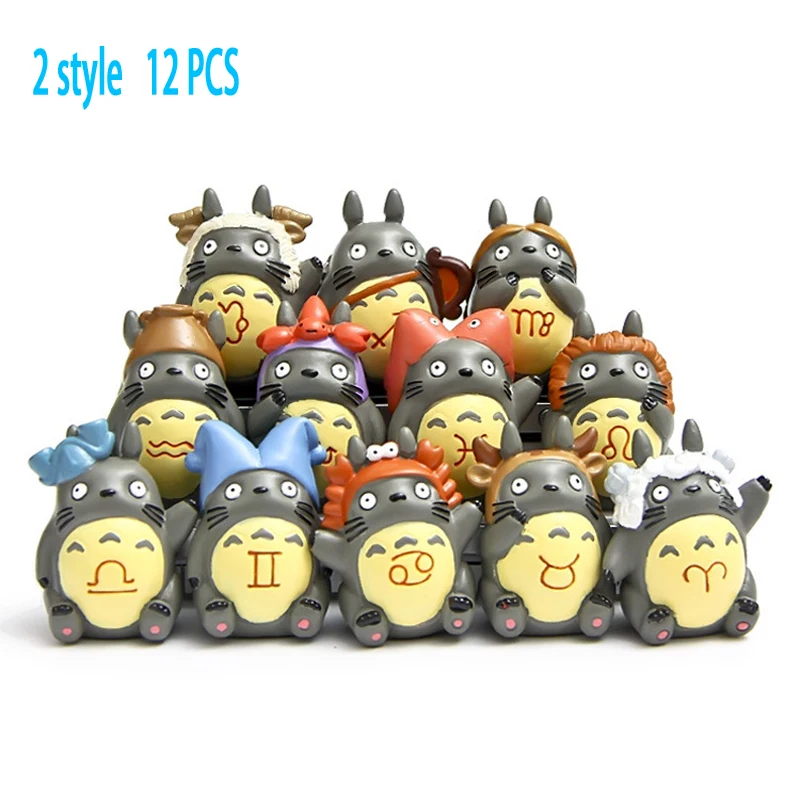 12 шт. Аниме мультфильм симпатичного милого гараж комплект цифры Тоторо созвездие