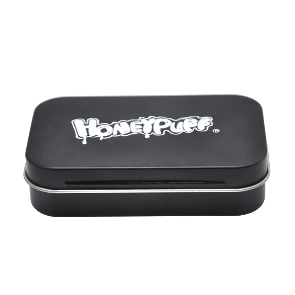 HONEYPUFF 1 Набор 4 в 1 силиконовый контейнер для Dab антипригарные Bho контейнеры для восковой массы для Dabs бутан Hash коробка для масел с рисунком логотипа - Цвет: Honeypuff