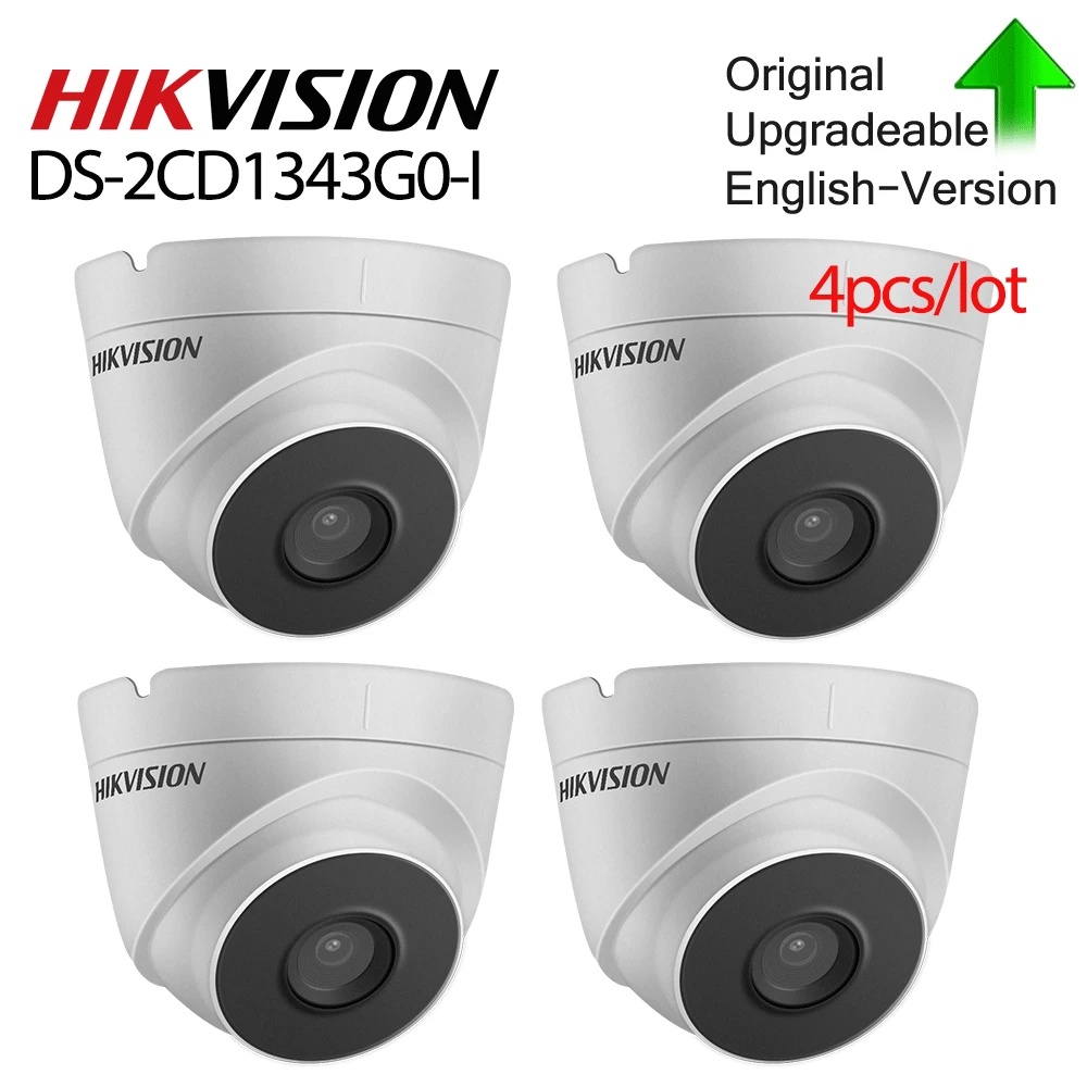 Предпродажа Hikvision DS 2CD1343G0 I POE камера видеонаблюдения 4MP ИК Сетевая купольная 30 м IR