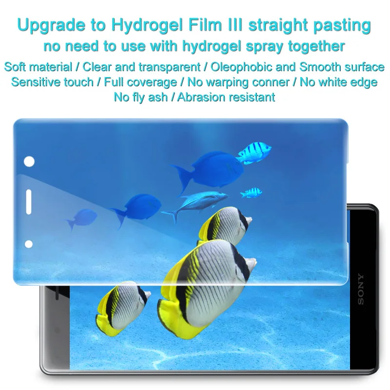 2PCS Full coverage for Sony Xperia XZ2 Premium Screen protector and Back cover Imak Hydrogel Film | Мобильные телефоны и