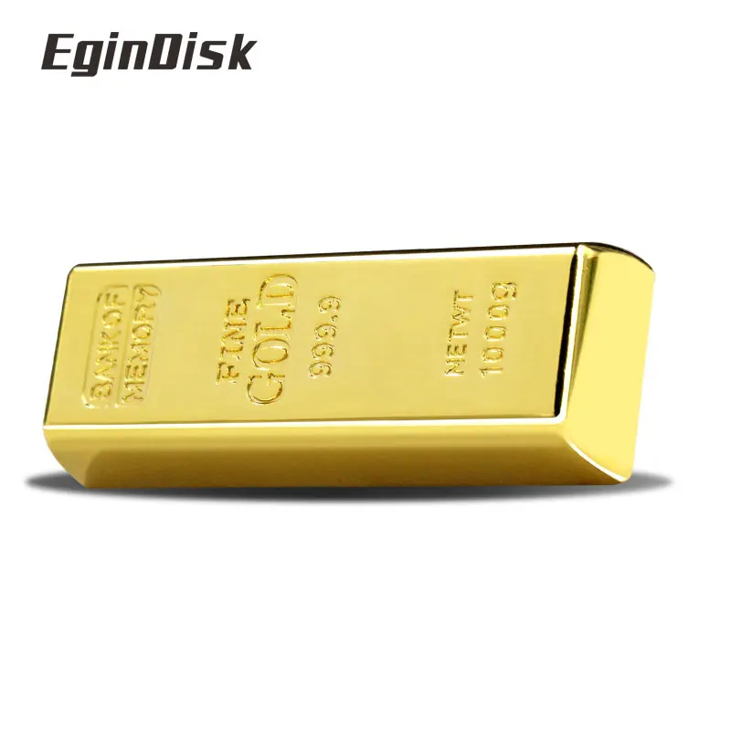 Креативный дизайн слиток флешки золотой usb флэш накопитель 8 Гб оперативной