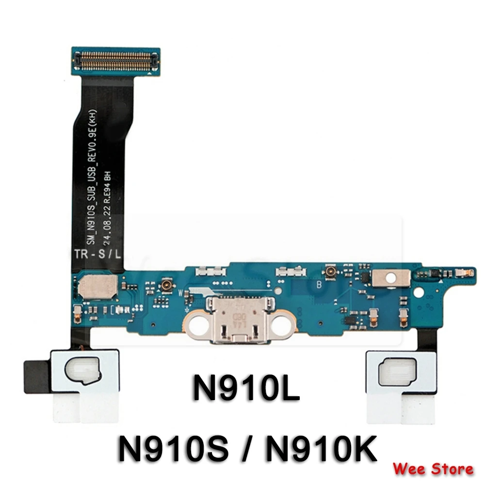 Для samsung Galaxy Note 4 N910A N910K N910L N910C N910S N910G оригинальная USB плата с зарядным портом док-станция с гибким кабелем