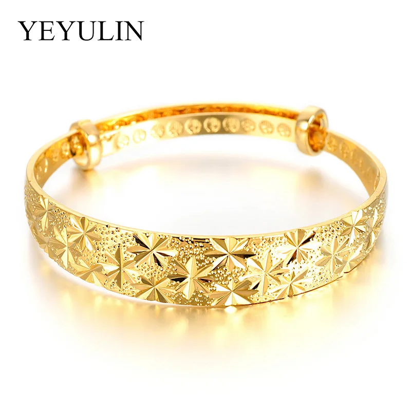 Style 4 1 шт многостильных золотых медных круглых браслетов классические женские ювелирные изделия закрытые браслеты и браслеты для женщин ювелирные изделия не выцветают - Окраска металла: Style 4