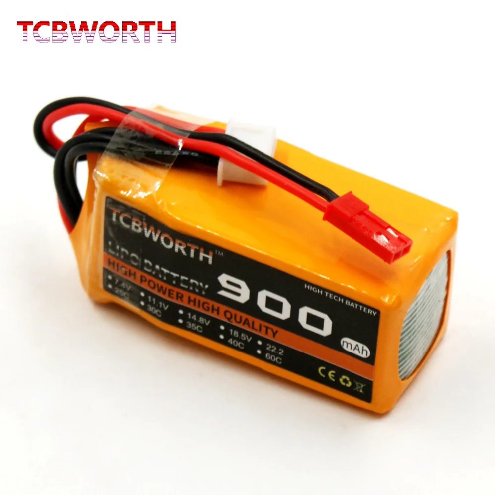 TCBWORTH RC LiPo батарея 4S 14 8 V 900 mAh 25C для вертолет самолет автомобиль Лодка Квадрокоптер