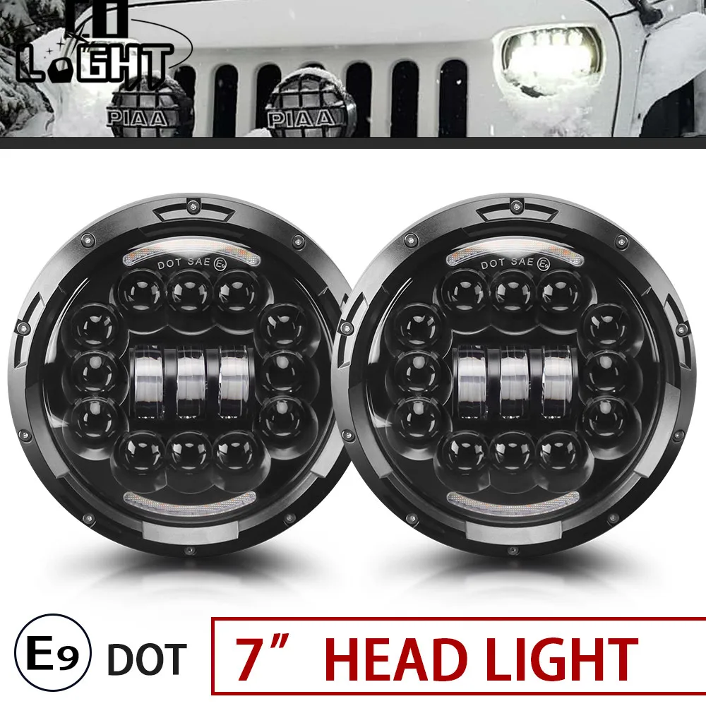 Светодиодный фонарь CO LIGHT 6D 7 дюймов 90 Вт DRL светодиодный сигнал поворота фары