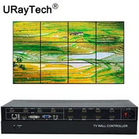 12 channels tv video wall controller 3x4 2x6 2x5 hdmi dvi vga usb video processor splitter tv splicing box with rs232 control
