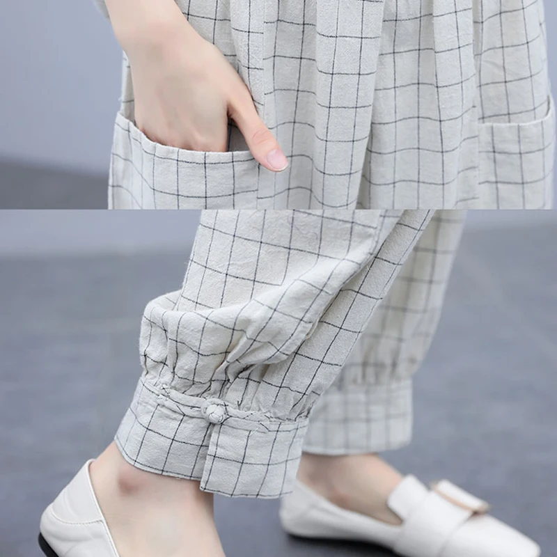 Клетчатый комплект из 2 предметов наряды для женщин модный сочетающийся размера