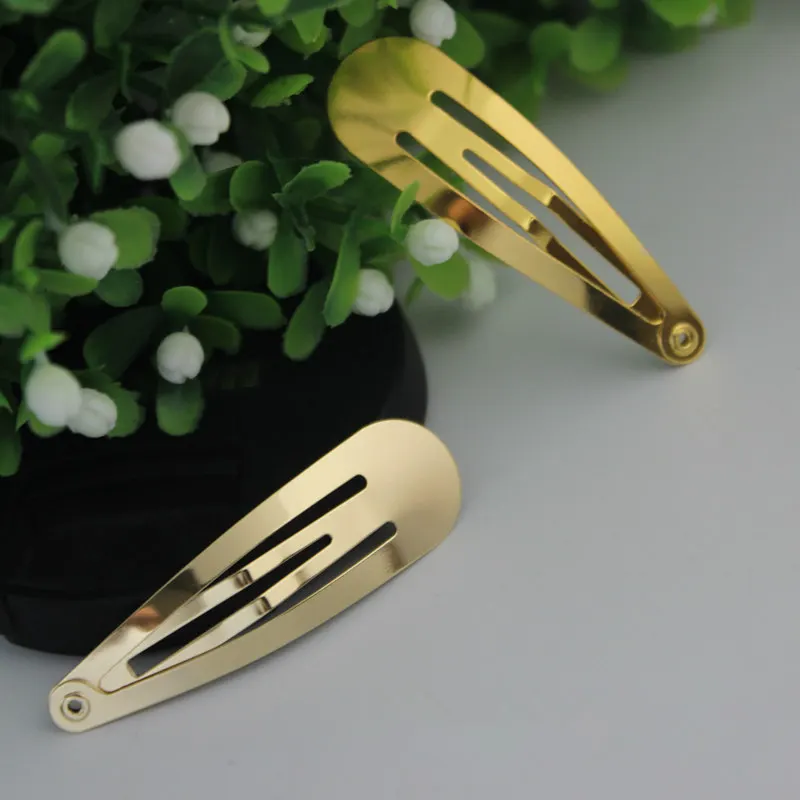 100 шт. 5 см высококачественные золотистые или зажимы для волос|kc gold|gold snap clipsslide clips |