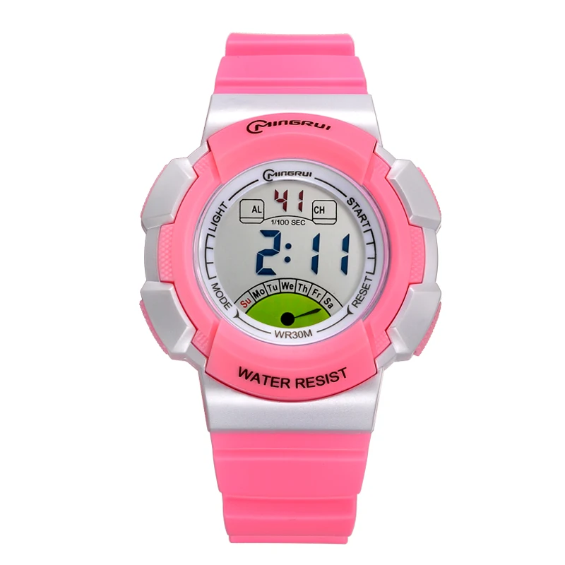 Новинка 2017 г. детские спортивные часы Винтажные Водонепроницаемый Наручные