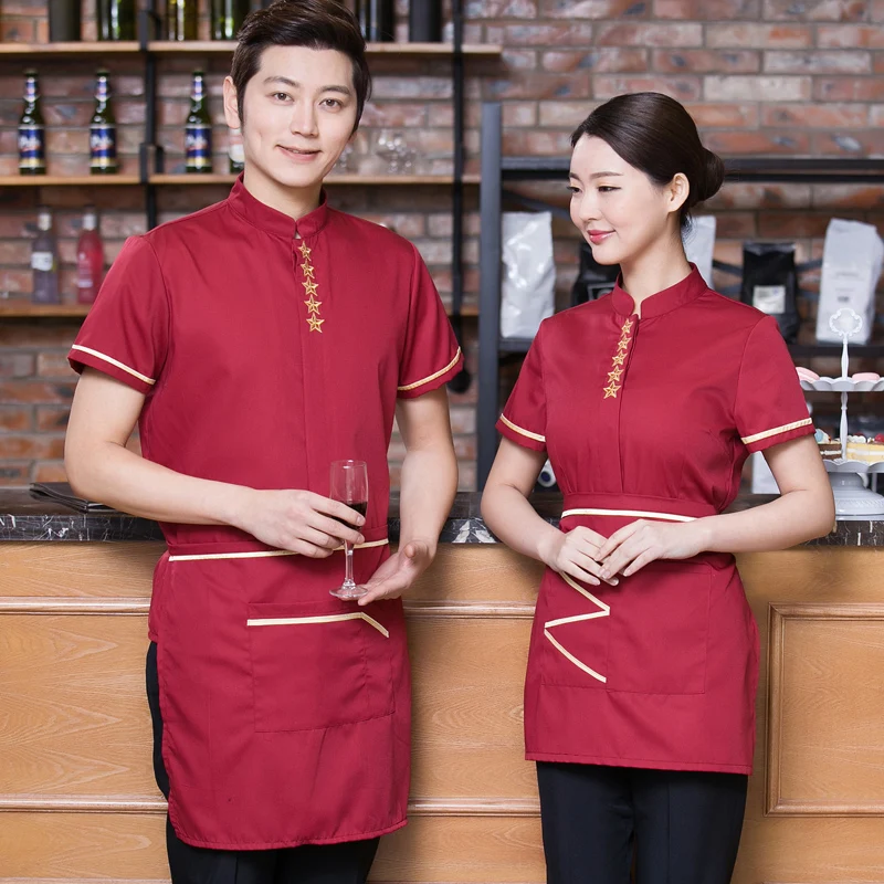 Униформа для отеля женская униформа с коротким рукавом ресторана медсестры