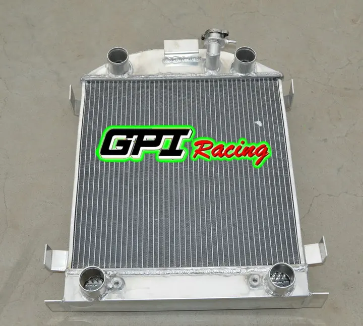 3 ряда алюминиевый радиатор + вентилятор для FORD Модель W/ножницы цепей двигателя