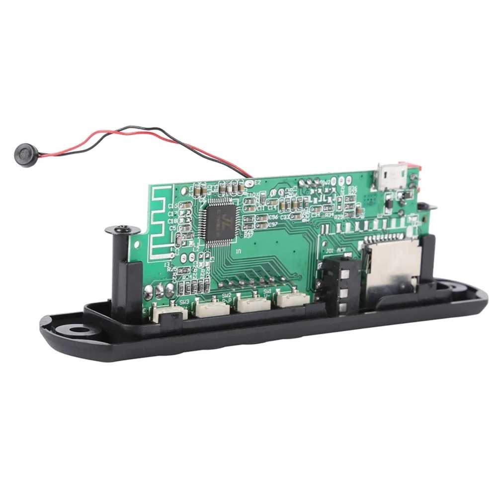 Беспроводной Bluetooth 12 В 5 в Micro USB MIC 3 мм AUX FLAC MP3 WMA декодер плата аудио модуль TF радио