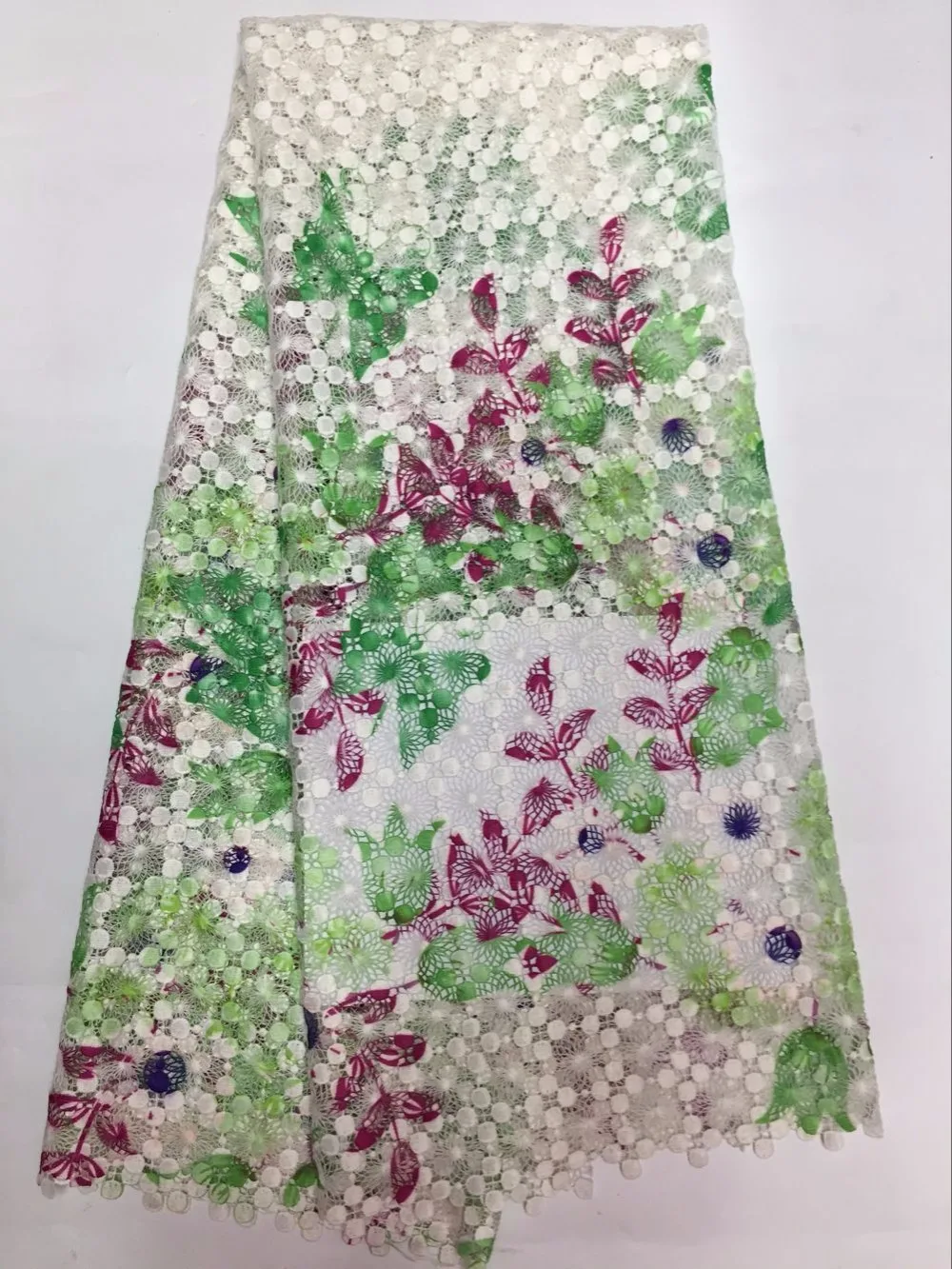 2016 Бесплатная доставка нигерийское кружево разноцветное высокое качество