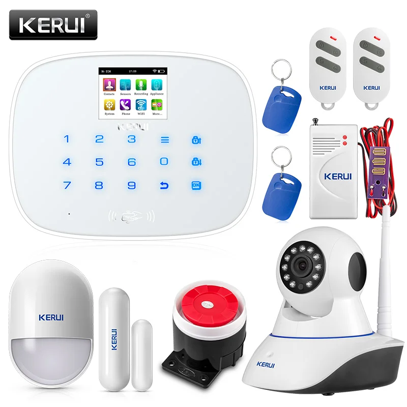 kit 3 KERUI W193 3g WiFi PSTN GSM домашняя охранная сигнализация костюмы 80 дБ ЖК 2,4 дюймов TFT цветной экран Alarma Каса - Цвет: kit 3