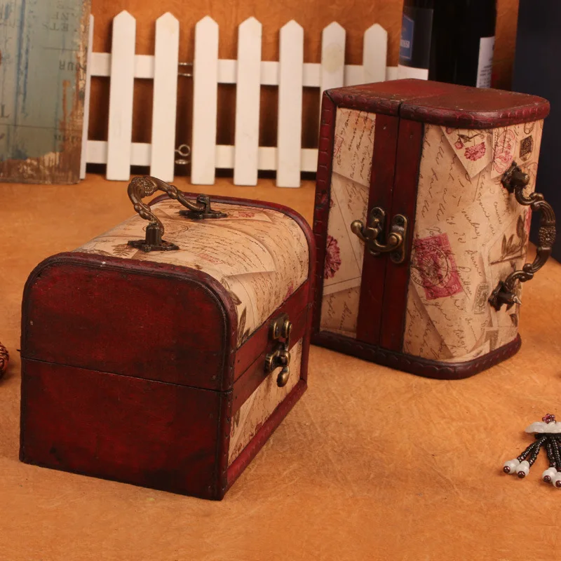 

Винтажный персонализированный ящик для хранения, 15x10x10 см, Настольная косметика и отделка, ювелирные изделия принцессы, оптовая продажа