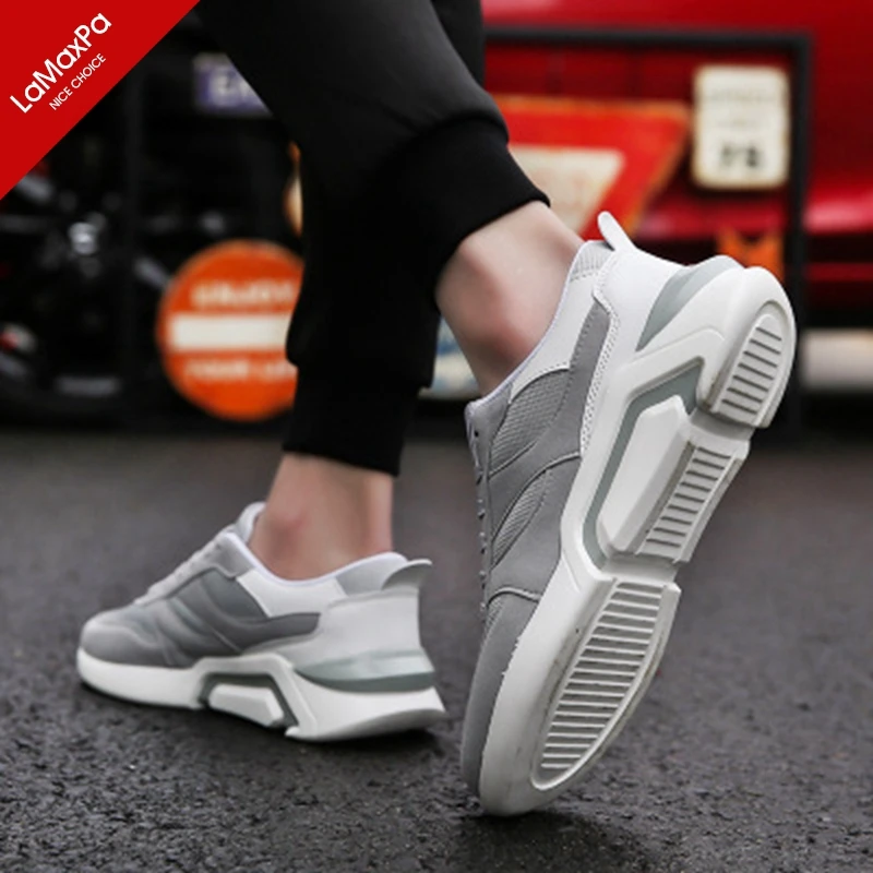 Men's Casual Comfortable Lightweight Running Shoes Lace Up Outdoor Walking Breathable | Спорт и развлечения