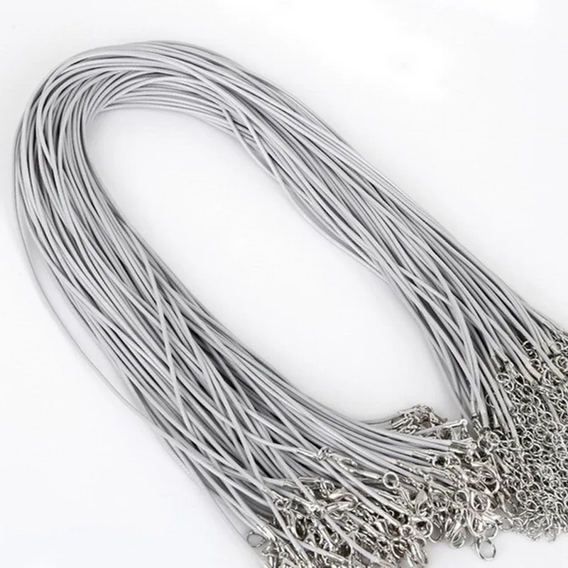 10 шт. шнуры из искусственной кожи с застежкой лобстером 1 5/2 мм|leather cords|chain bracelet