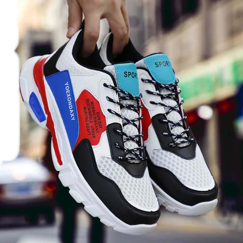 Spring new mesh vulcanized shoes four seasons breathable wear low help hip hop men's sports casual walking | Обувь