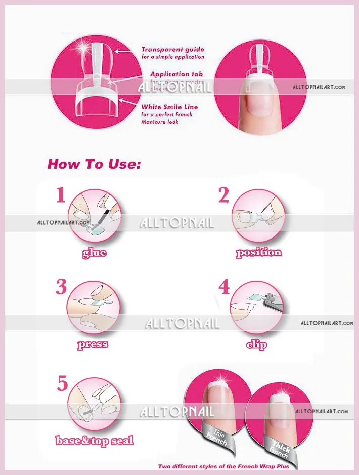 Бесплатная доставка искусственная обмотка для искусственных ногтей цвет