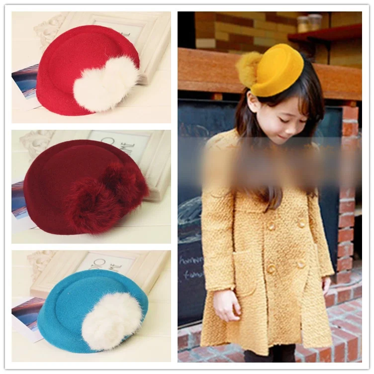 Шляпа для маленьких девочек с кроличьими ушками заколка волос аксессуары детей