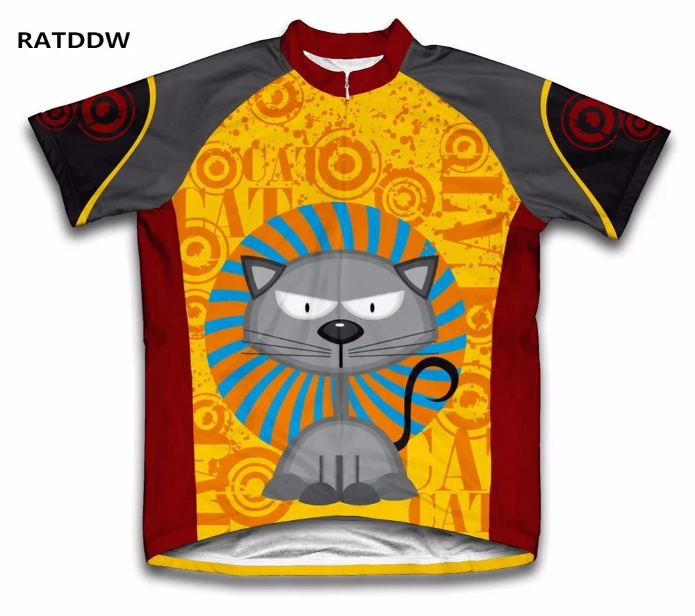 

2017 Fearless Feline Short Sleeve Cycling Jersey for Men and Women Bike Cycling Clothing/shirts bike clothing top