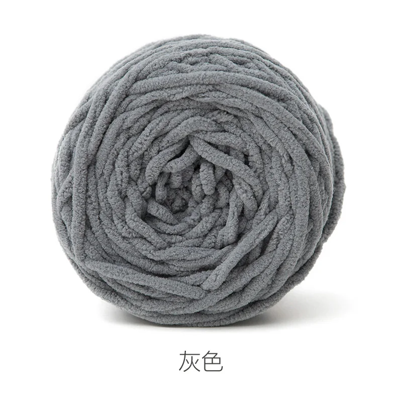 gray 160 г/104 м супер дешевая толстая пряжа для вязания шарфа, массивная пряжа для вязания, пряжа из мериносовой шерсти, одноцветная, Толщина 6 мм - Цвет: gray