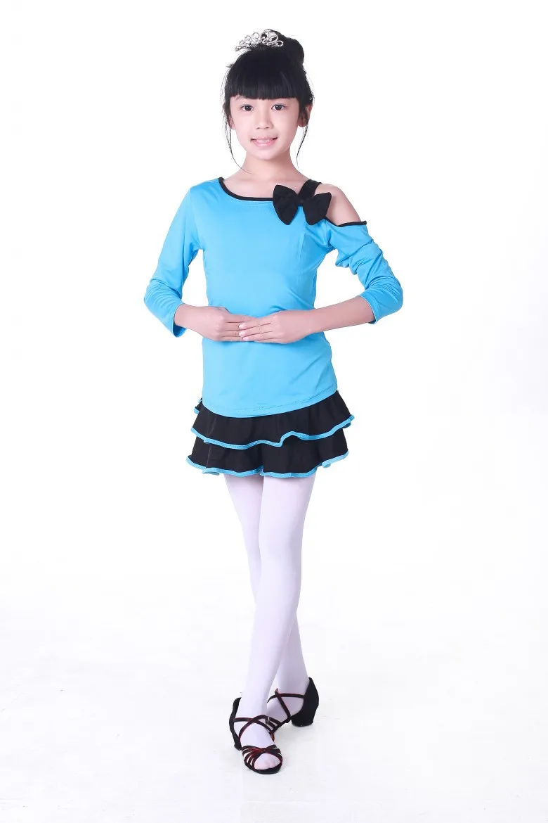 New girls dance practice clothes Spring and autumn children's Latin | Тематическая одежда и униформа